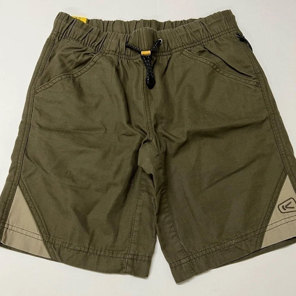 NWT Keen Inc Womens Olive Green Khaki Washed Canvas Slacker Short Size XS - Picture 1 of 9